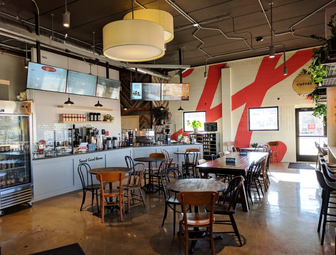 Image of the Inside of The Hub Cafe in West Bend Wisconsin
